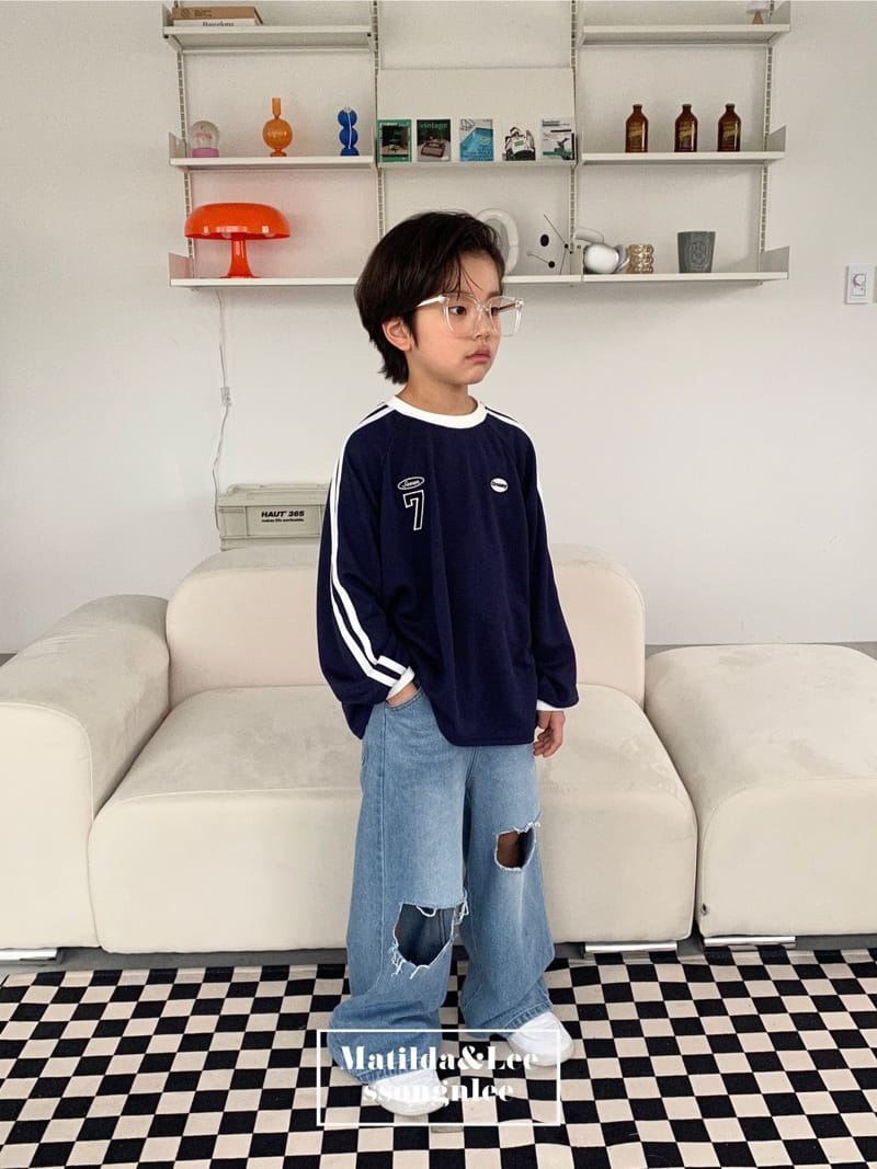 Matilda & Lee - Korean Children Fashion - #todddlerfashion - Matilda Vintage Denim Pants - 8