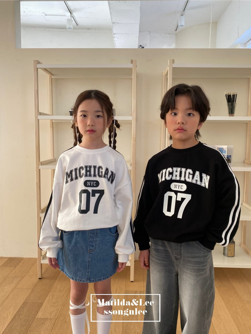 Matilda & Lee - Korean Children Fashion - #toddlerclothing - Michigan Tape Sweatshirt - 5
