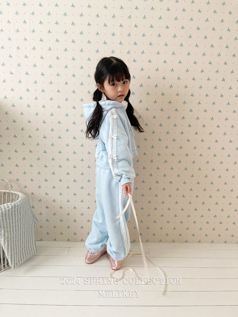 Melikey - Korean Children Fashion - #Kfashion4kids - Ribbon Short Hoody Zip Up - 9