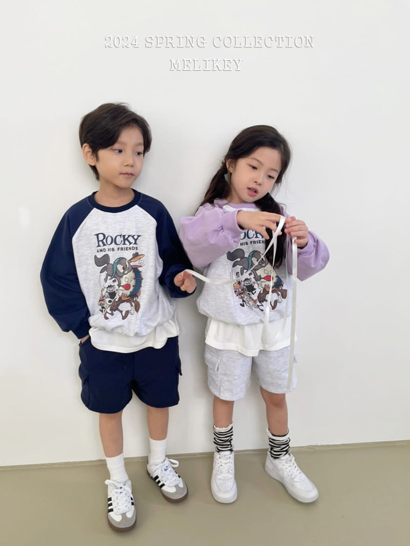 Melikey - Korean Children Fashion - #childofig - Roki Color Sweatshirt - 5