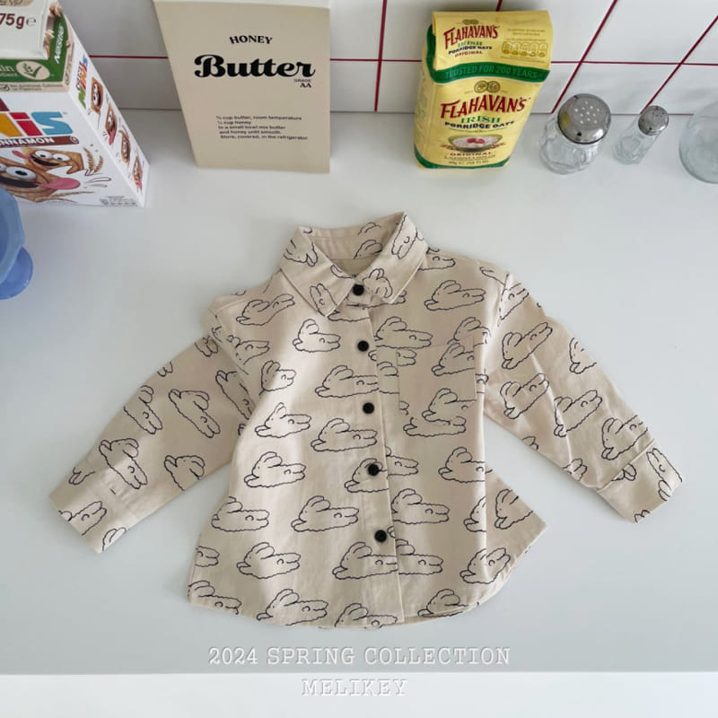 Melikey - Korean Children Fashion - #childofig - Cloud Rabbit Tee