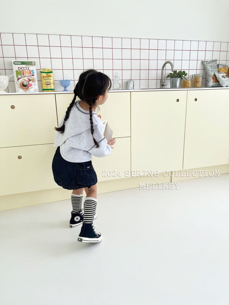 Melikey - Korean Children Fashion - #childrensboutique - Denim Pumpkin Pocket Skirt - 5