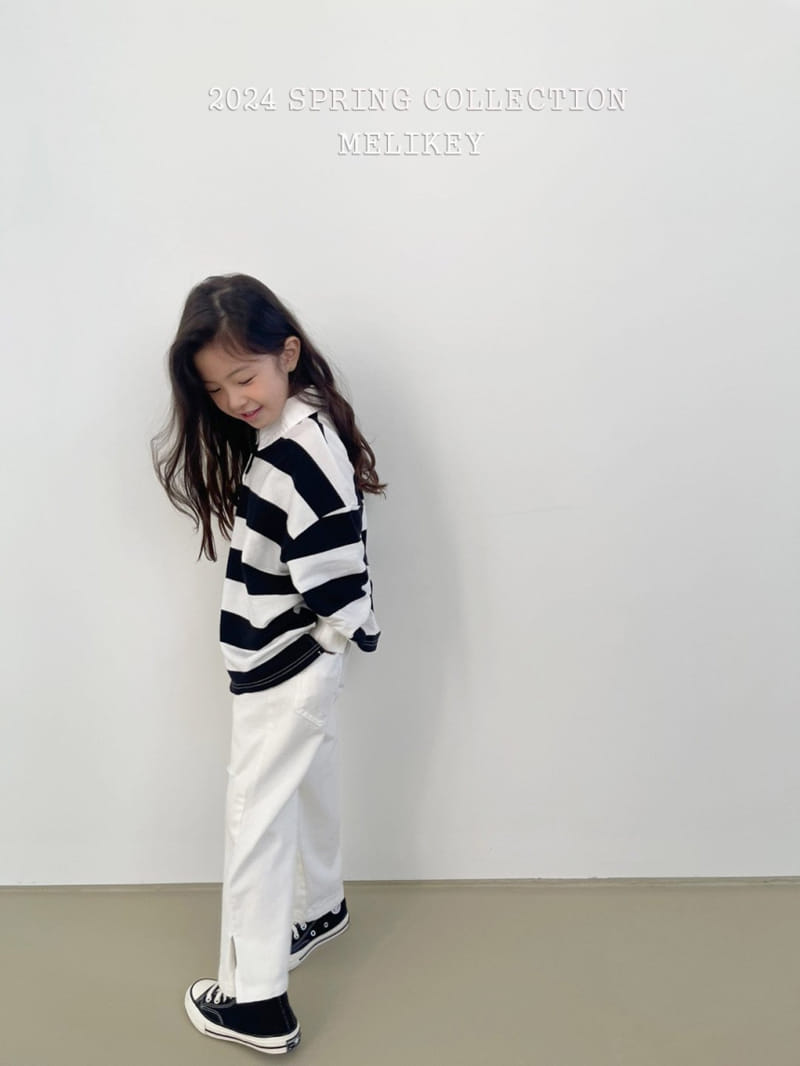 Melikey - Korean Children Fashion - #childrensboutique - Vintage Slit Pants - 3