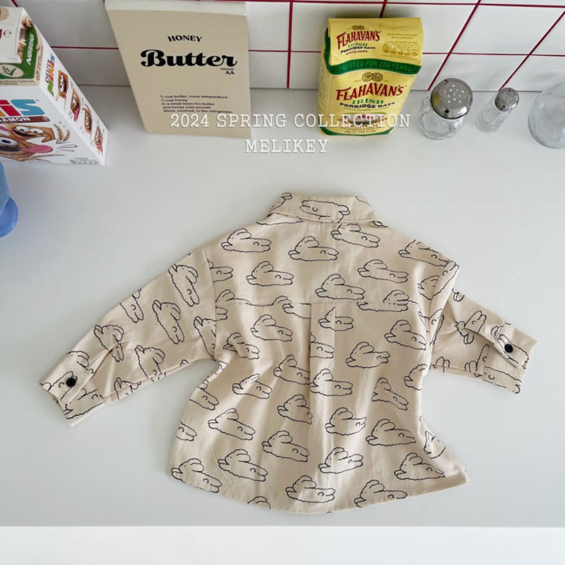 Melikey - Korean Children Fashion - #childrensboutique - Cloud Rabbit Tee - 2