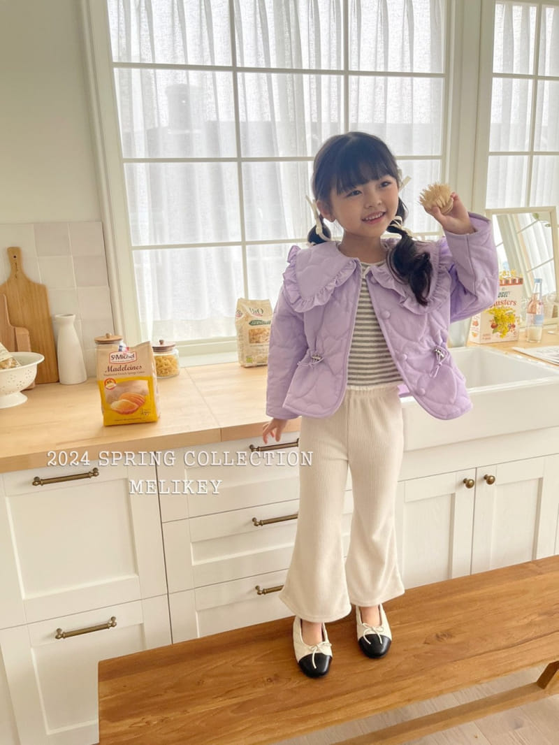 Melikey - Korean Children Fashion - #designkidswear - Spring Rib Boots Cut Pants - 10