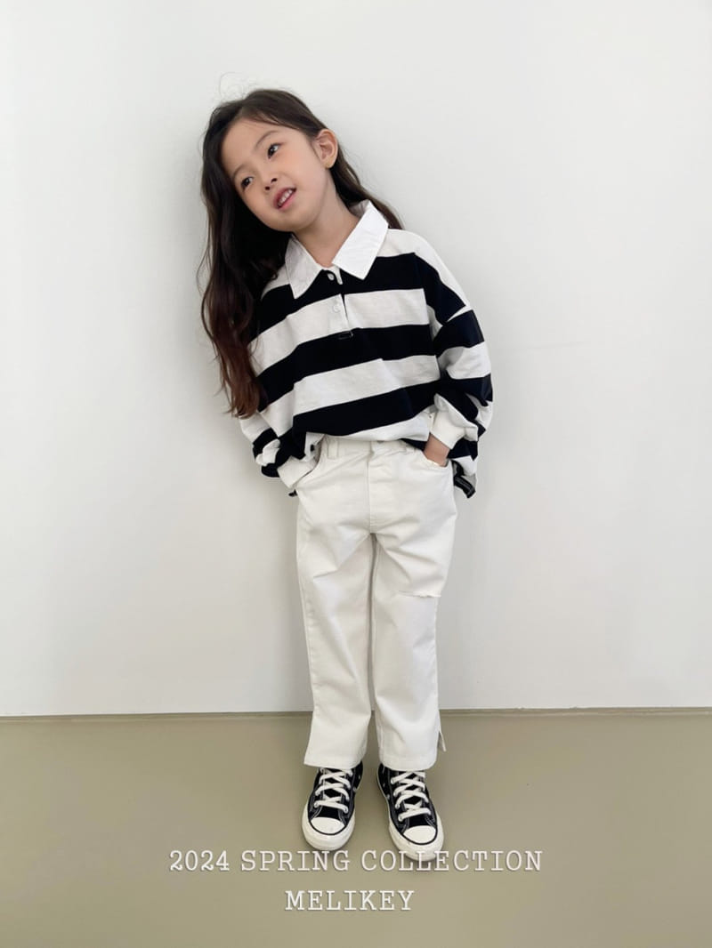 Melikey - Korean Children Fashion - #childrensboutique - Vintage Slit Pants - 4