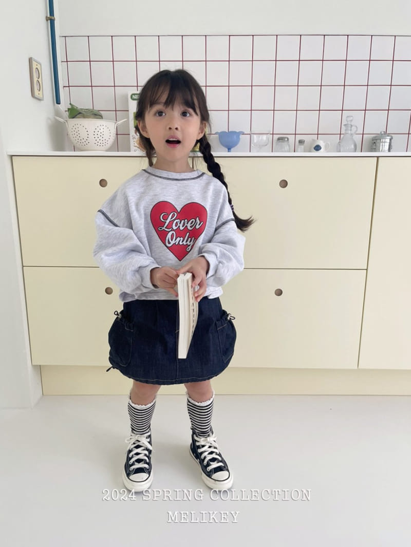 Melikey - Korean Children Fashion - #discoveringself - Denim Pumpkin Pocket Skirt - 7