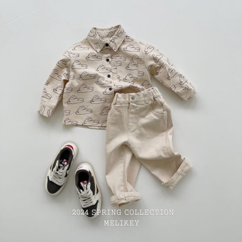 Melikey - Korean Children Fashion - #designkidswear - Cloud Rabbit Tee - 4