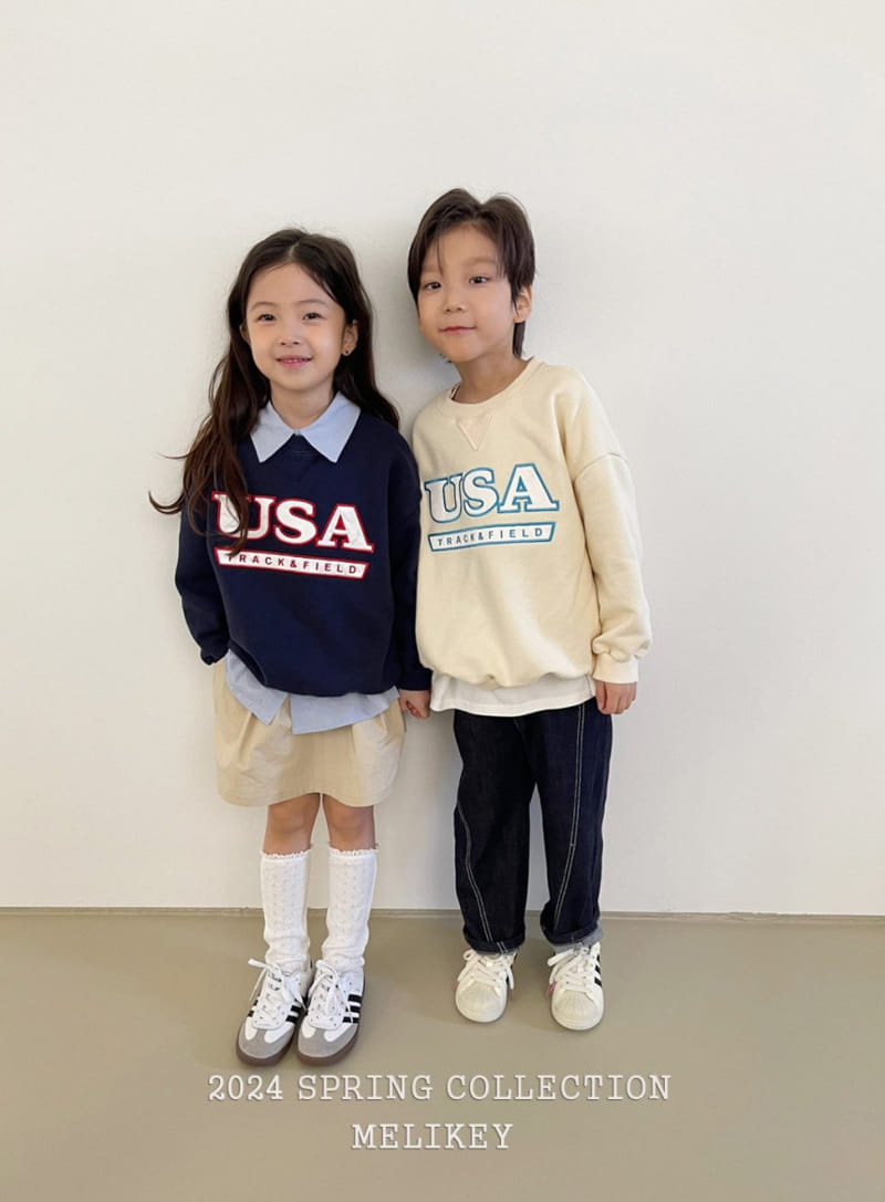 Melikey - Korean Children Fashion - #discoveringself - USA Sweatshirt - 3