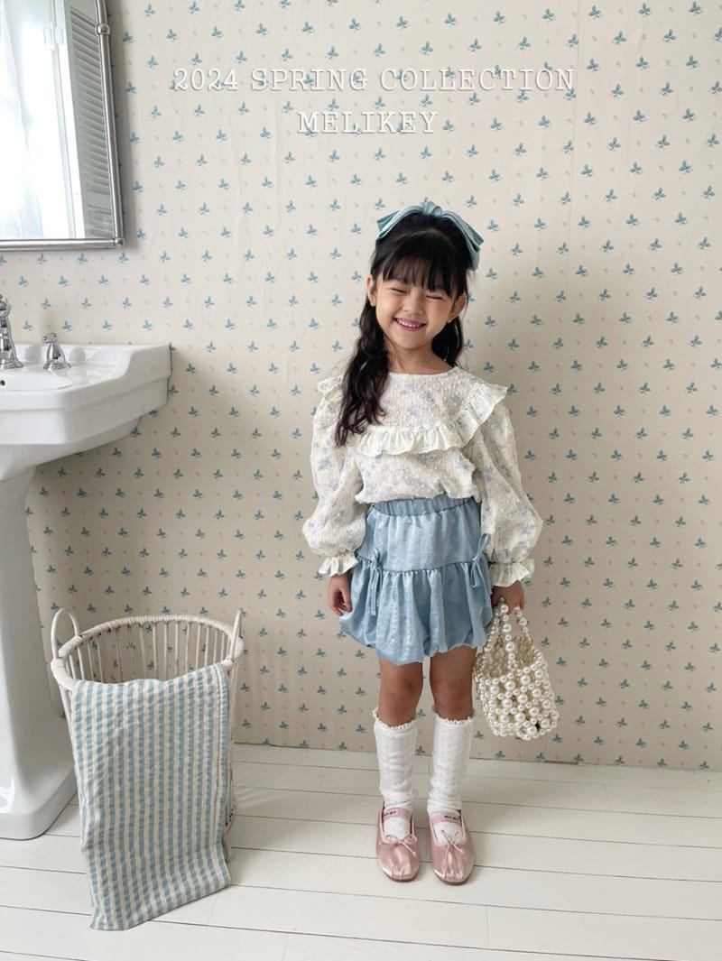 Melikey - Korean Children Fashion - #fashionkids - Round Frill Blouse - 3