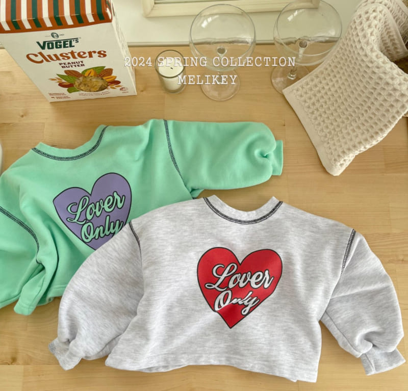 Melikey - Korean Children Fashion - #fashionkids - Lovey Only Sweatshirt