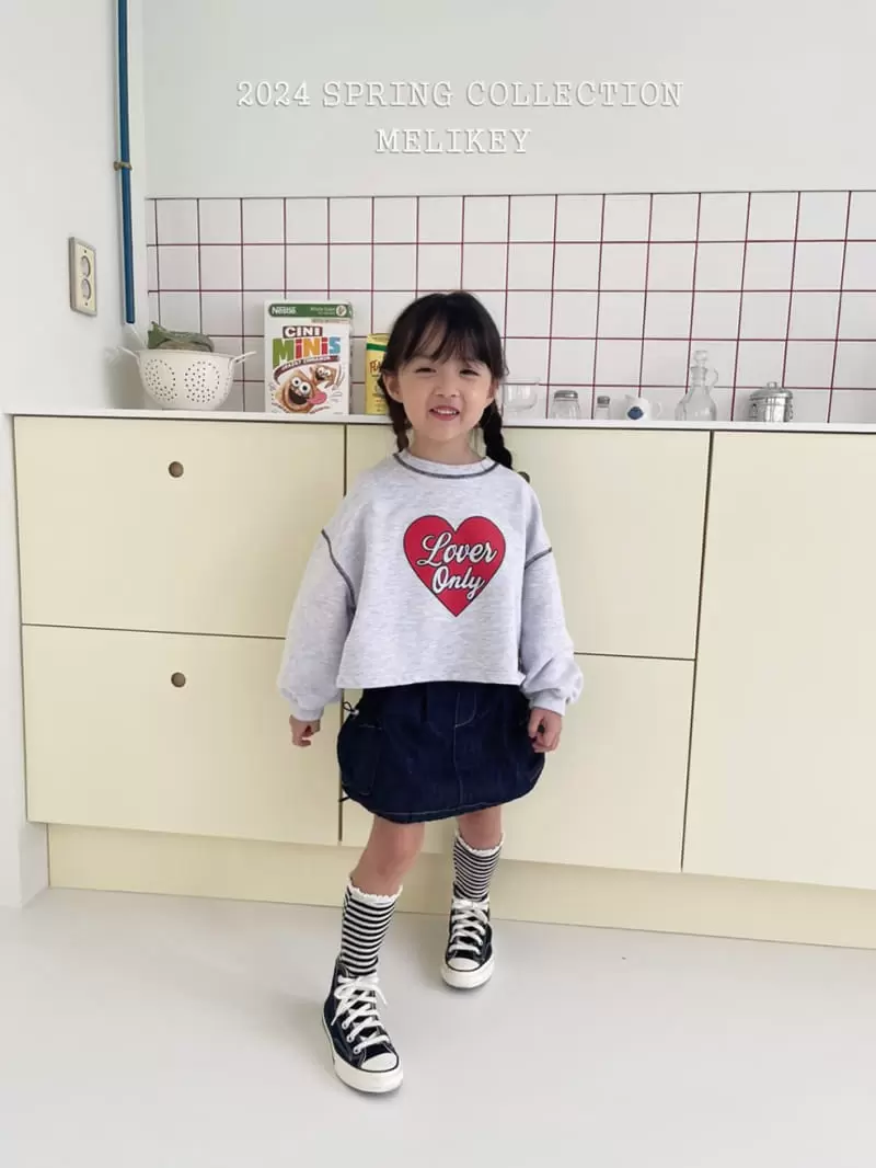 Melikey - Korean Children Fashion - #fashionkids - Denim Pumpkin Pocket Skirt - 8