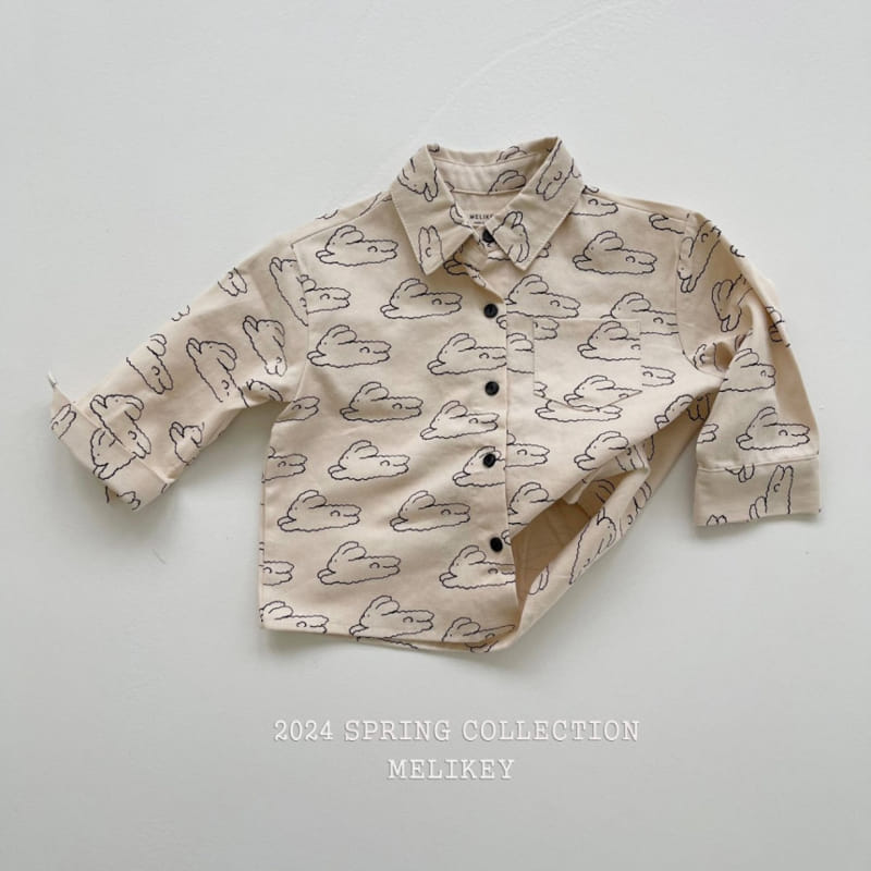 Melikey - Korean Children Fashion - #fashionkids - Cloud Rabbit Tee - 5