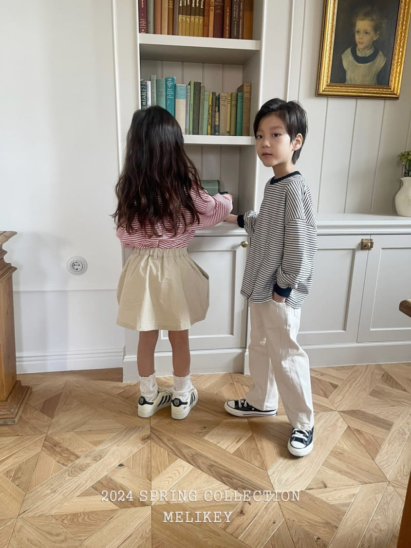 Melikey - Korean Children Fashion - #fashionkids - ST Zipper Slit Tee - 3