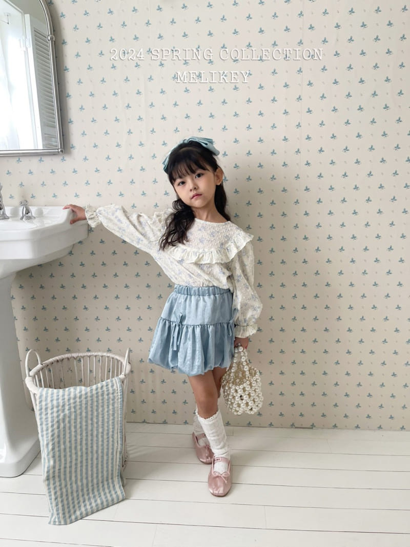 Melikey - Korean Children Fashion - #fashionkids - Round Frill Blouse - 4