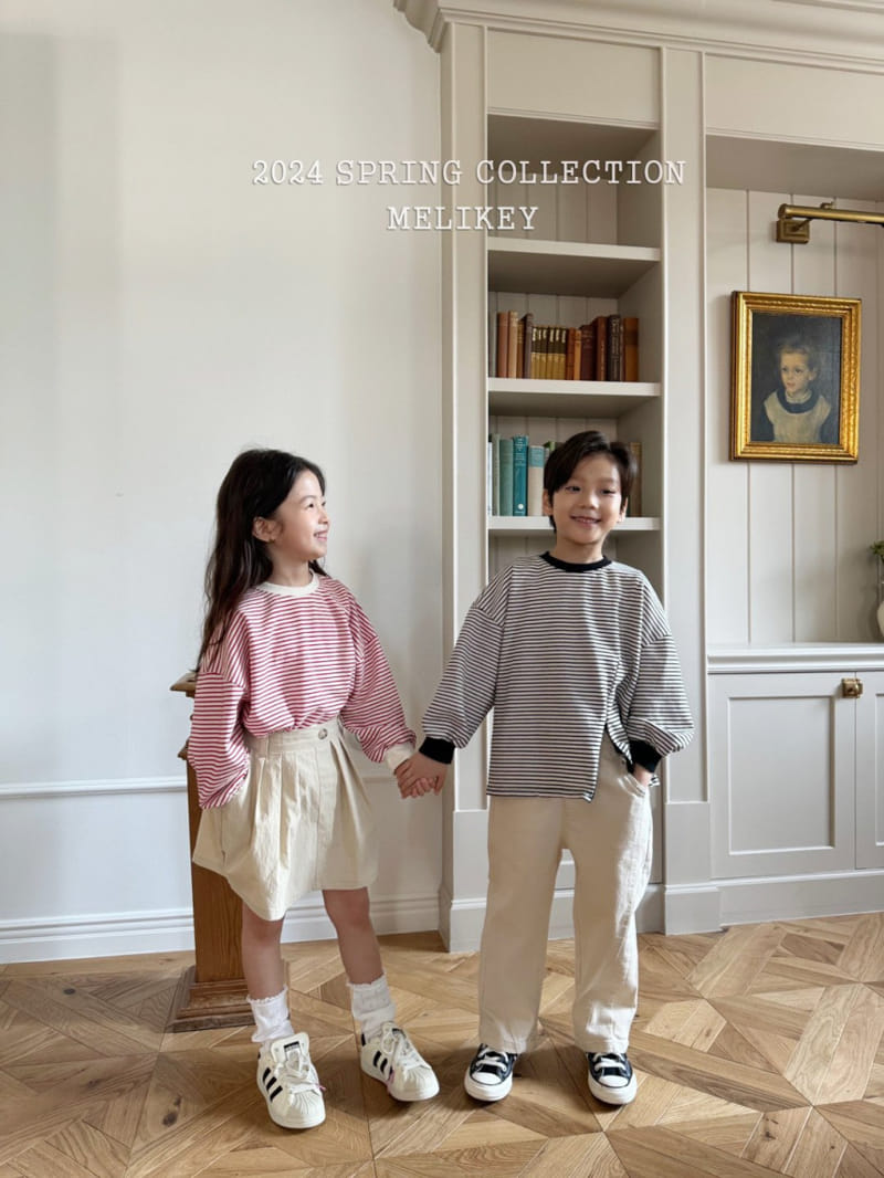 Melikey - Korean Children Fashion - #fashionkids - ST Zipper Slit Tee - 4