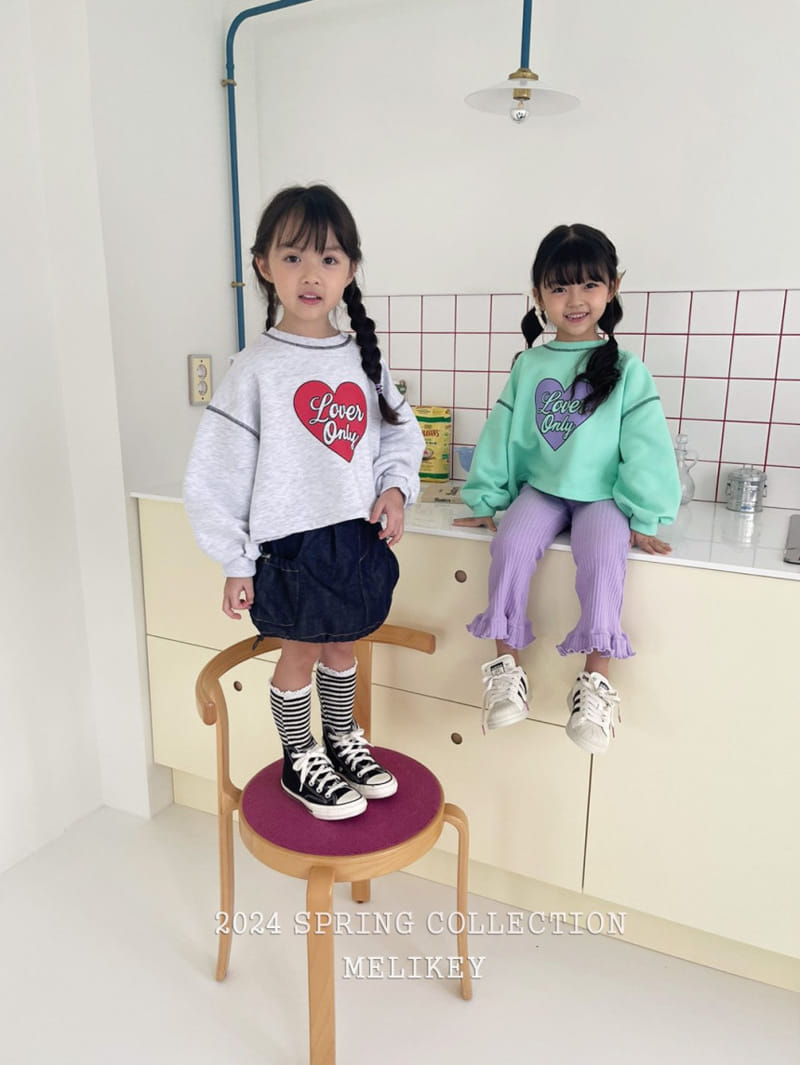 Melikey - Korean Children Fashion - #kidsstore - Lovey Only Sweatshirt - 3