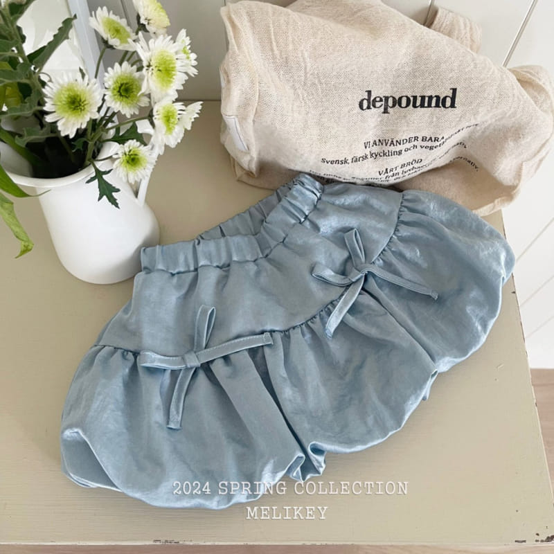 Melikey - Korean Children Fashion - #kidsstore - Shatin Ribbon Skirt