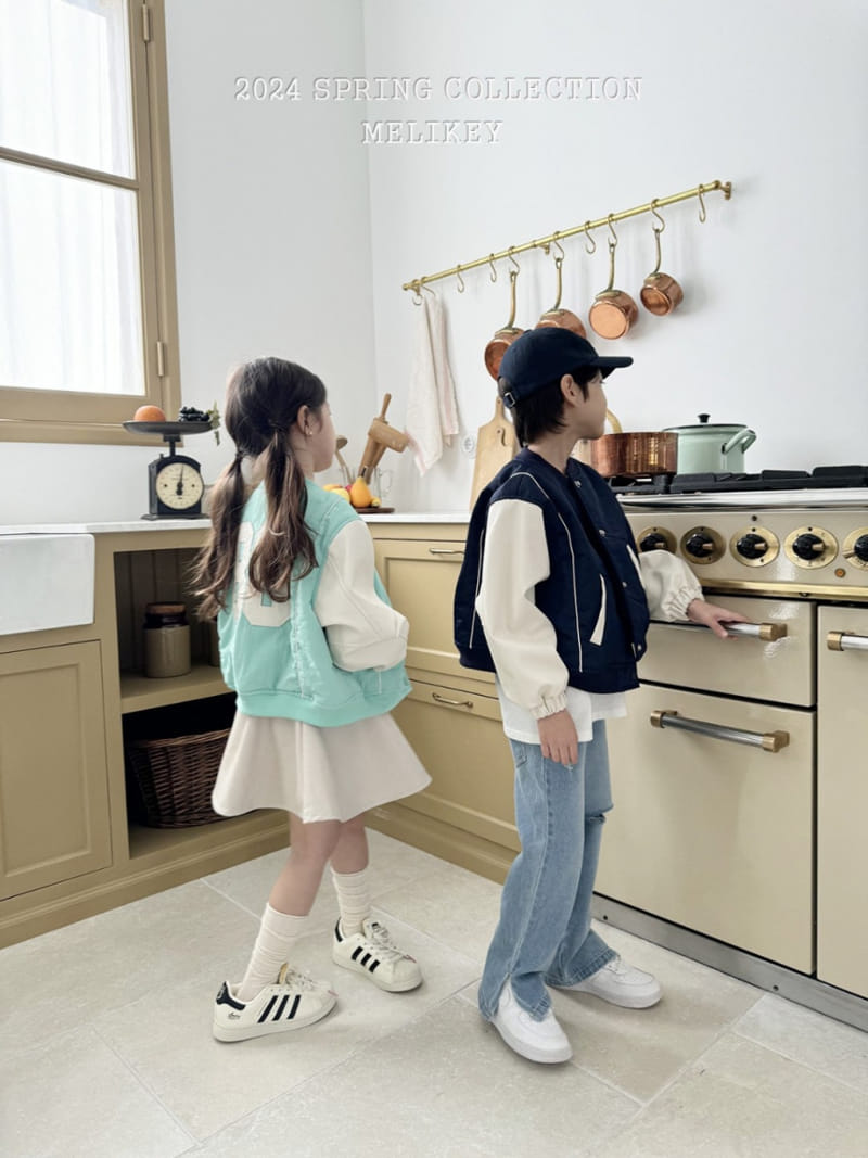 Melikey - Korean Children Fashion - #kidsstore - Varsity Patch Jumper - 3