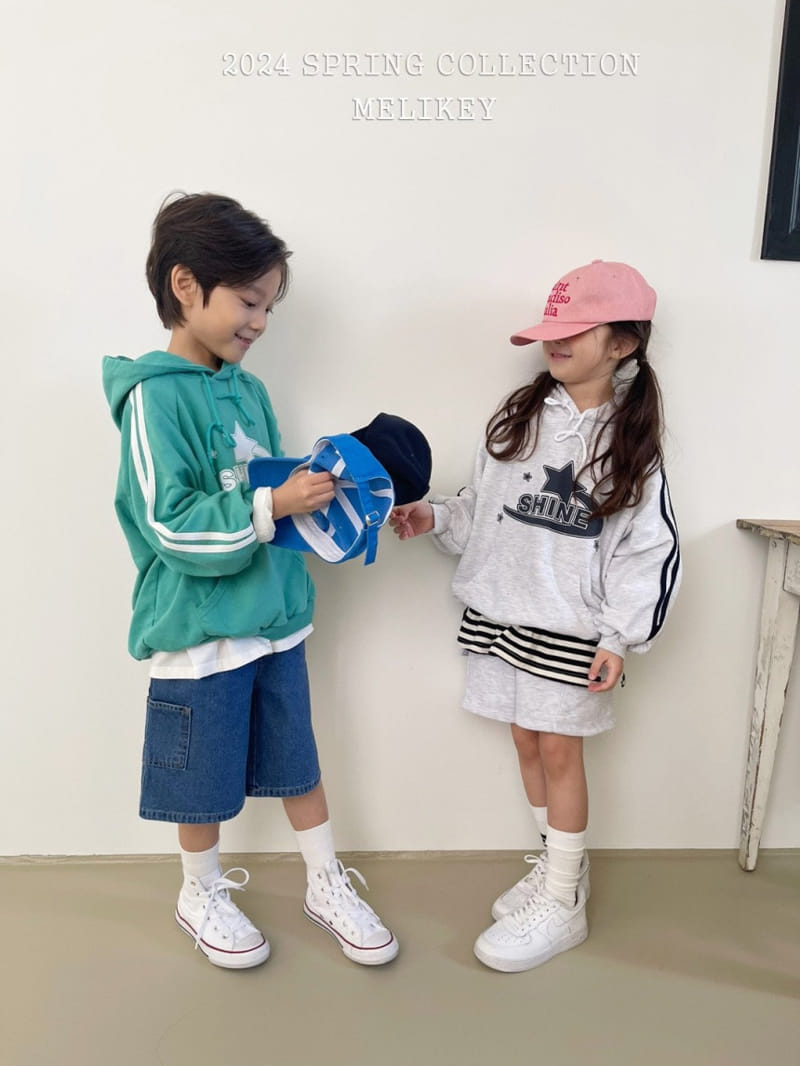 Melikey - Korean Children Fashion - #kidsstore - Shine Hoody Sweatshirt - 2