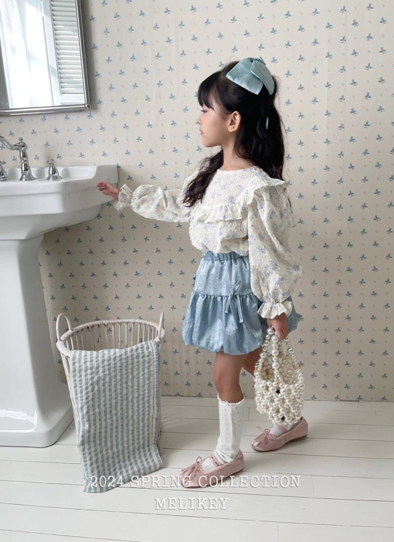Melikey - Korean Children Fashion - #kidzfashiontrend - Round Frill Blouse - 6