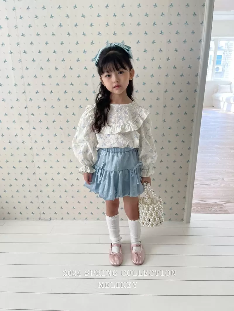 Melikey - Korean Children Fashion - #kidzfashiontrend - Shatin Ribbon Skirt - 2