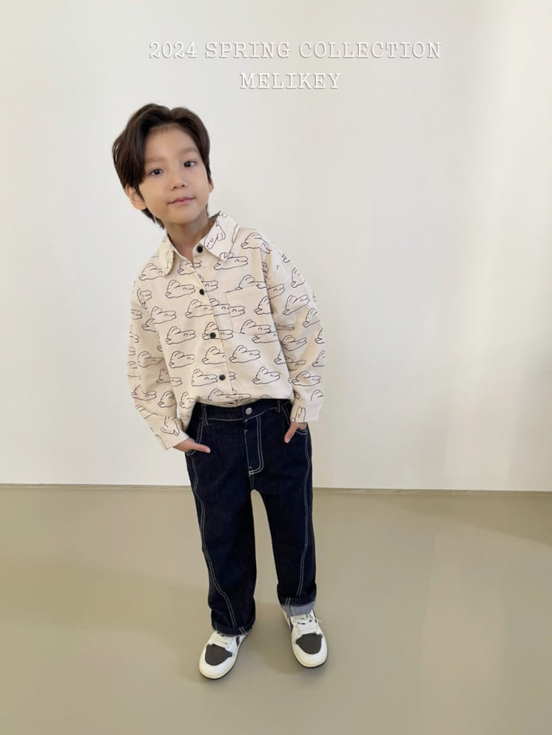 Melikey - Korean Children Fashion - #kidzfashiontrend - Cloud Rabbit Tee - 8