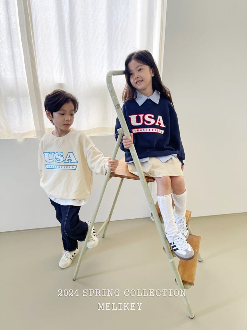 Melikey - Korean Children Fashion - #kidzfashiontrend - USA Sweatshirt - 7