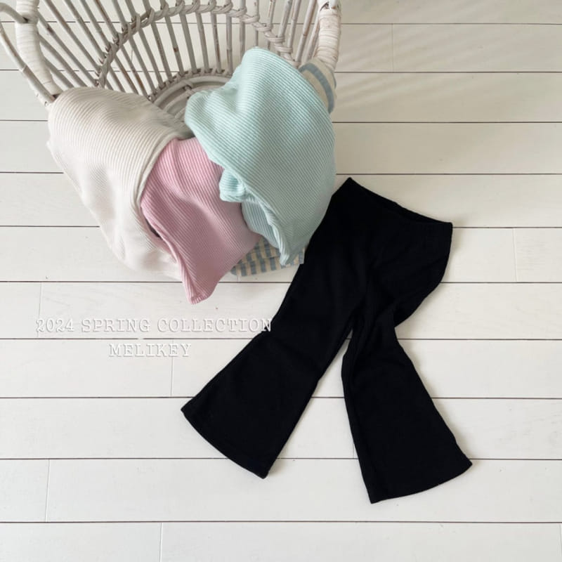 Melikey - Korean Children Fashion - #littlefashionista - Spring Rib Boots Cut Pants