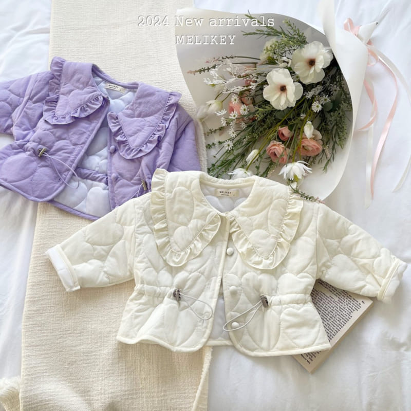Melikey - Korean Children Fashion - #littlefashionista - Quilted Heart Quilting Jacket