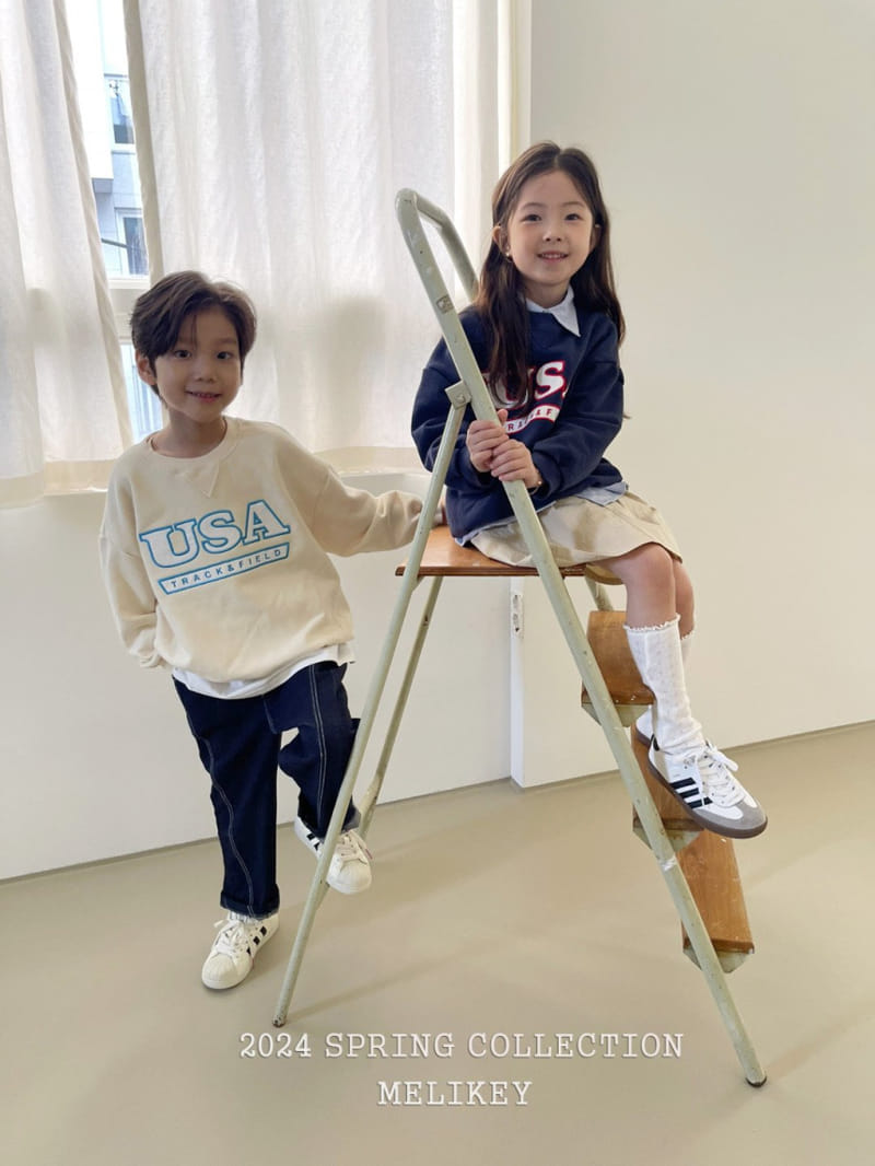 Melikey - Korean Children Fashion - #littlefashionista - USA Sweatshirt - 9