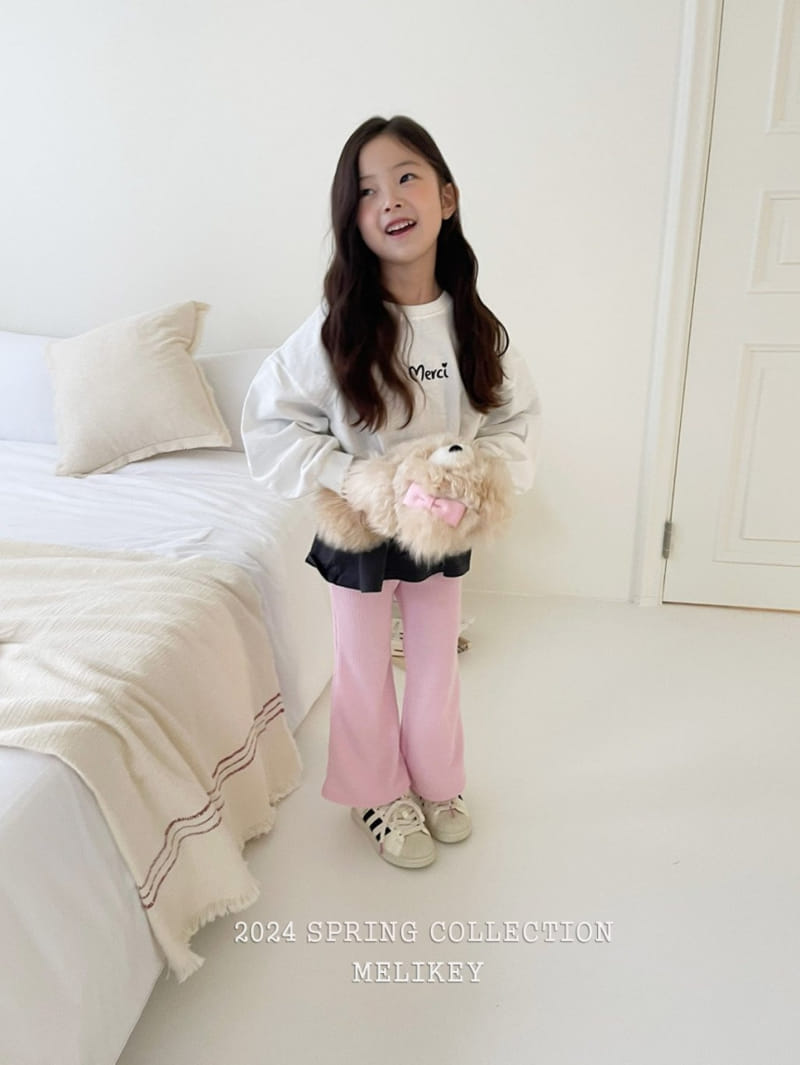 Melikey - Korean Children Fashion - #magicofchildhood - Spring Rib Boots Cut Pants - 2