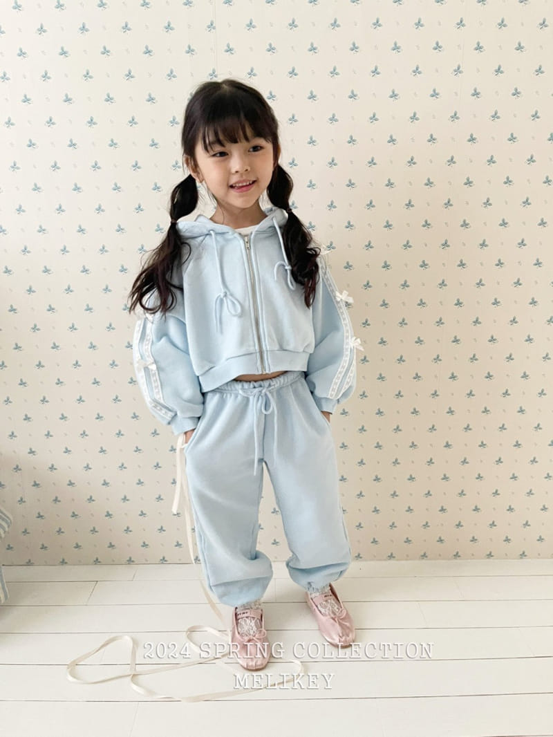 Melikey - Korean Children Fashion - #magicofchildhood - Ribbon Short Hoody Zip Up - 11