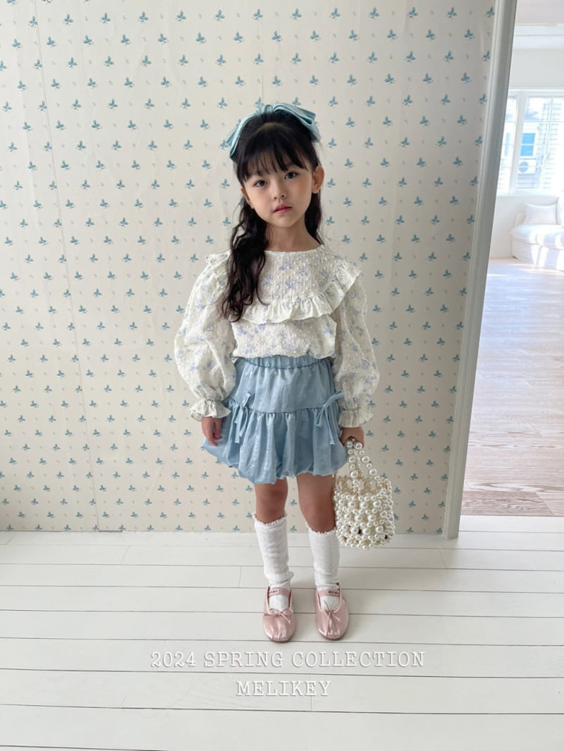 Melikey - Korean Children Fashion - #minifashionista - Round Frill Blouse - 10