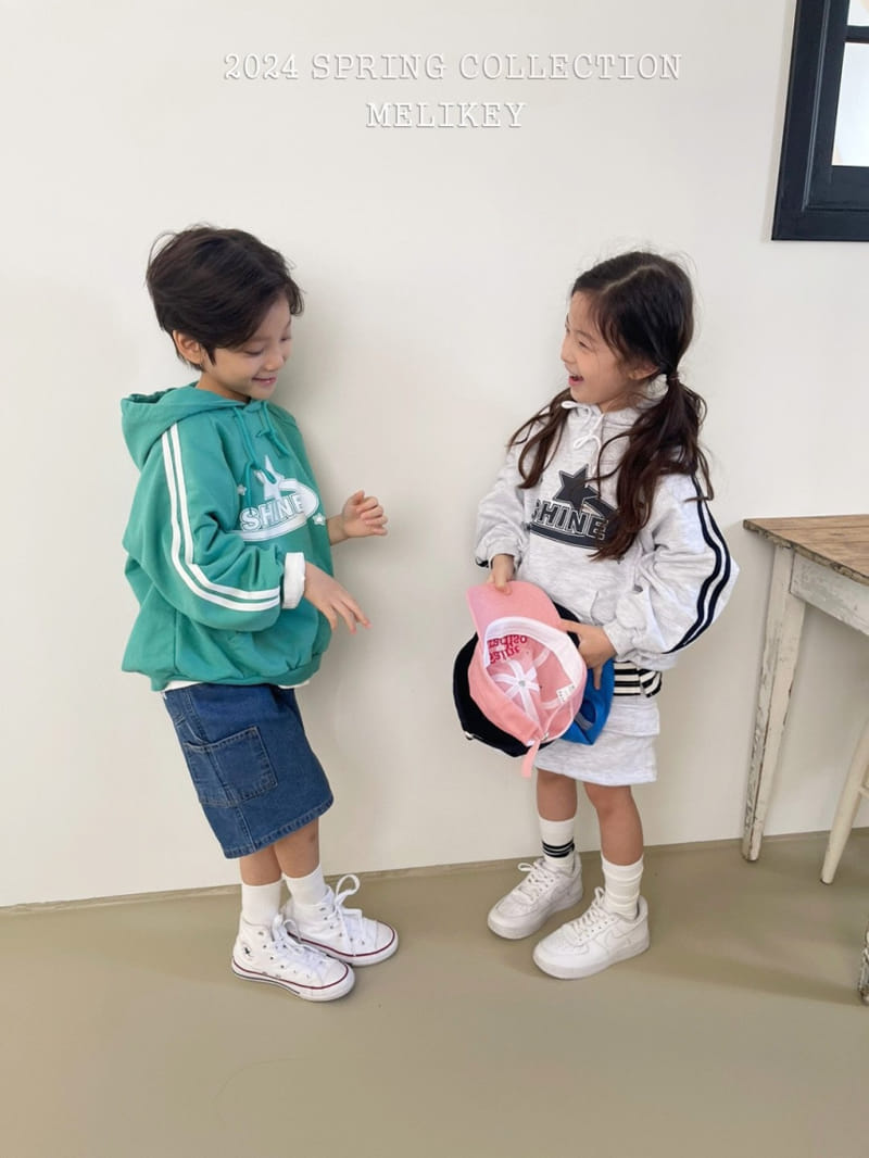 Melikey - Korean Children Fashion - #minifashionista - Shine Hoody Sweatshirt - 7
