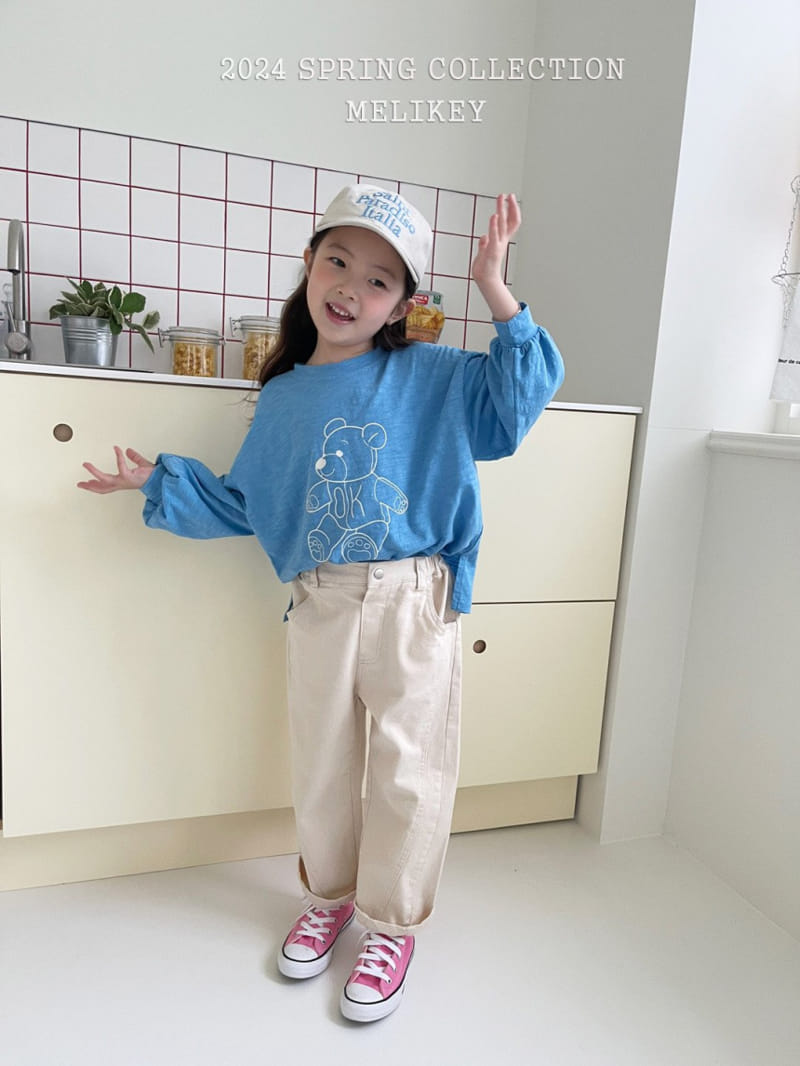 Melikey - Korean Children Fashion - #prettylittlegirls - OK Bear Tee - 10