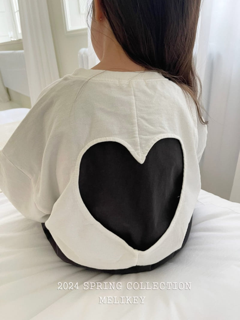 Melikey - Korean Children Fashion - #prettylittlegirls - Merci Heart Sweatshirt - 7