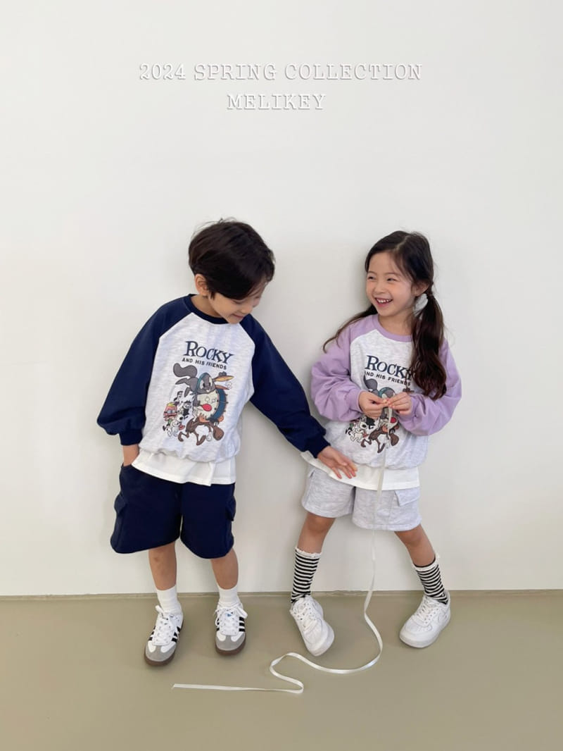 Melikey - Korean Children Fashion - #todddlerfashion - Roki Color Sweatshirt - 2