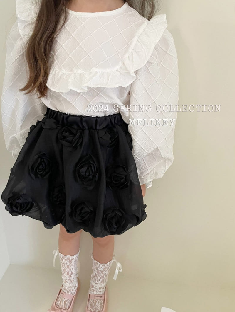 Melikey - Korean Children Fashion - #todddlerfashion - Rose Pumpkin Skirt