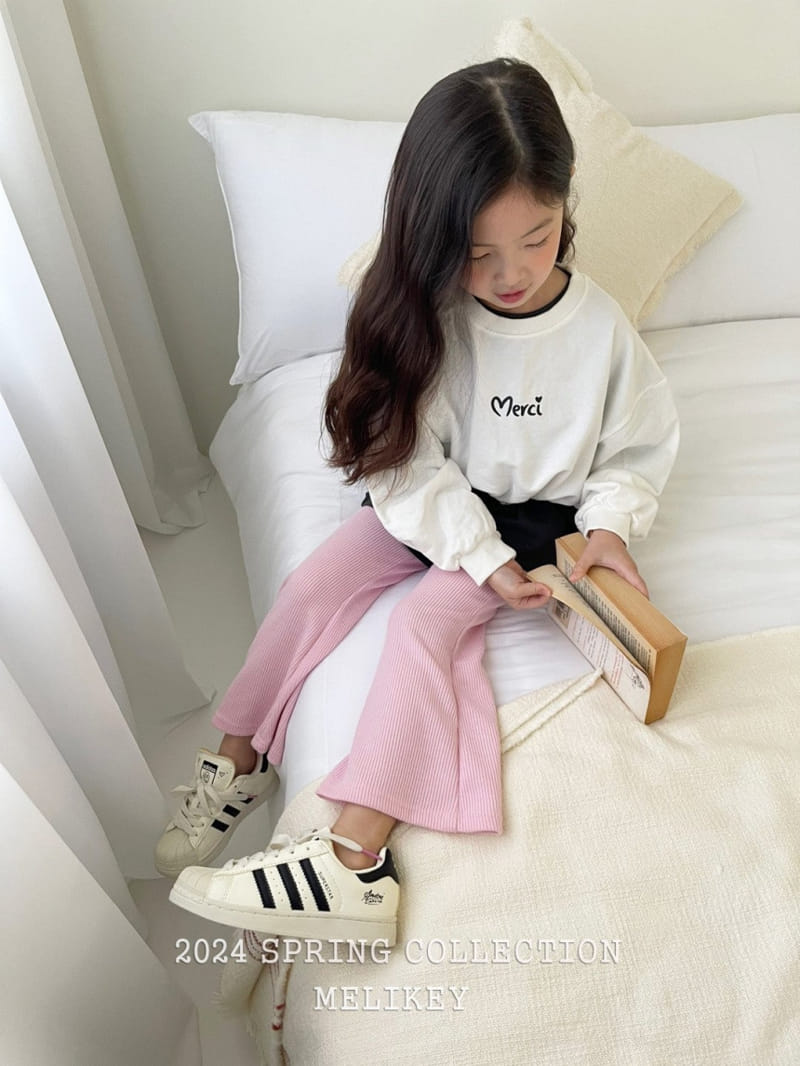 Melikey - Korean Children Fashion - #toddlerclothing - Merci Heart Sweatshirt - 9