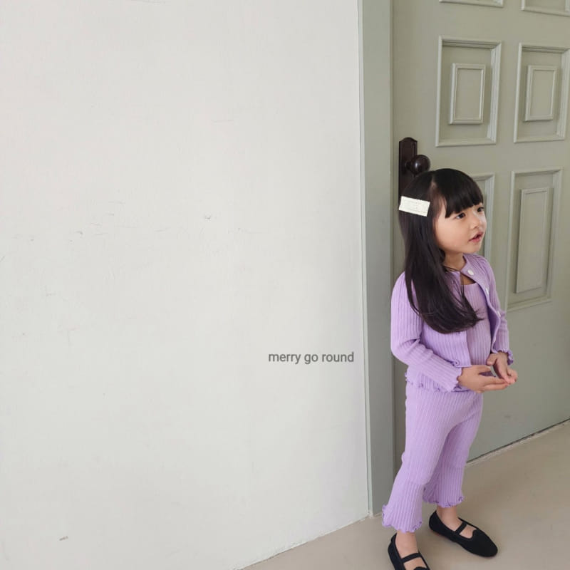 Merry Go Round - Korean Children Fashion - #Kfashion4kids - Candy Cardigan Set - 2