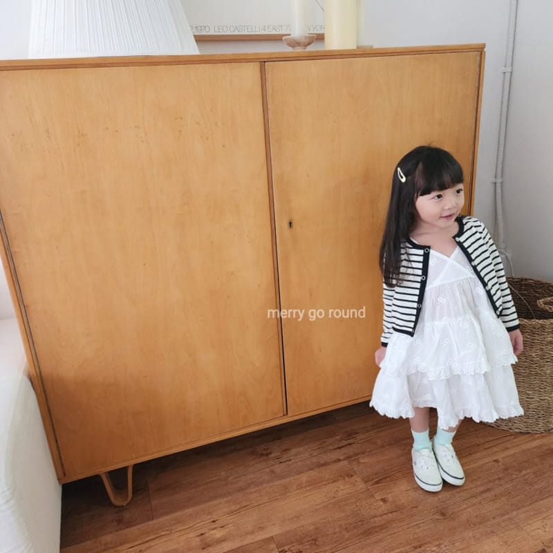 Merry Go Round - Korean Children Fashion - #Kfashion4kids - Lace Embroidery One-Piece - 3