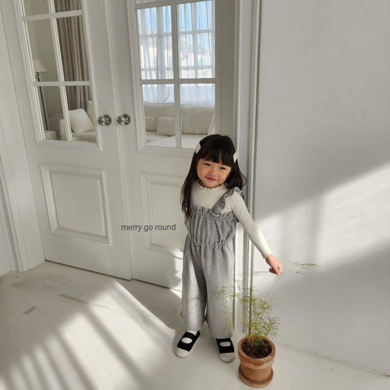 Merry Go Round - Korean Children Fashion - #stylishchildhood - Frill Jumpsuit - 4