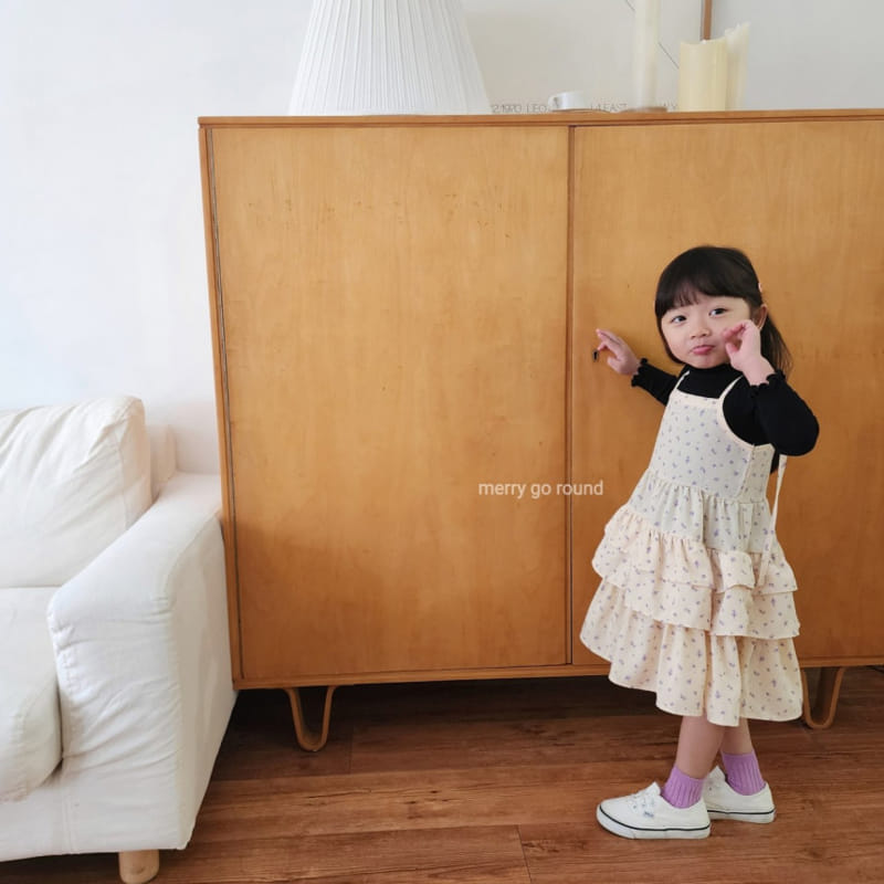 Merry Go Round - Korean Children Fashion - #childrensboutique - Flower Kankang One-Piece - 11