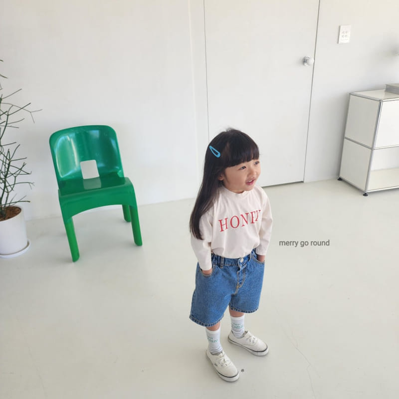 Merry Go Round - Korean Children Fashion - #designkidswear - Dans Denim Shorts - 3