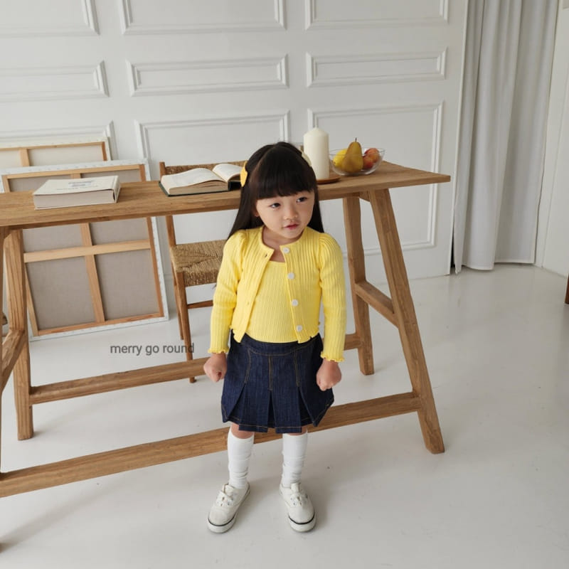 Merry Go Round - Korean Children Fashion - #discoveringself - Candy Cardigan Set - 11