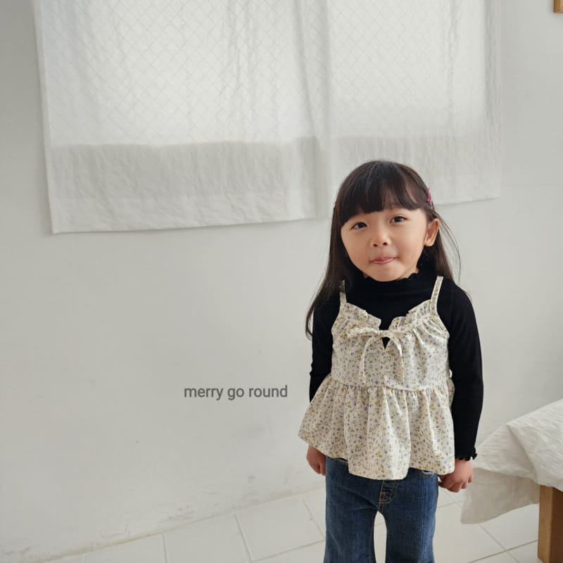 Merry Go Round - Korean Children Fashion - #discoveringself - Small Flower Bustier - 2