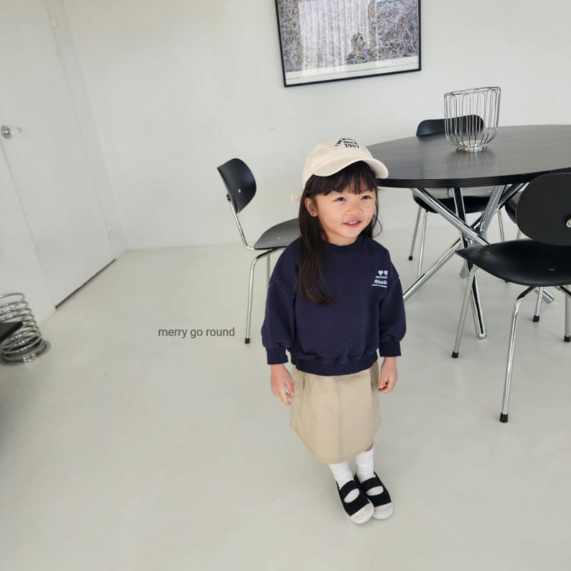 Merry Go Round - Korean Children Fashion - #fashionkids - Heart Sweatshirt - 4