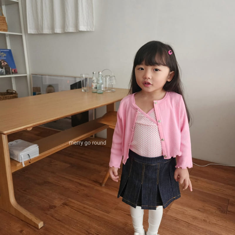 Merry Go Round - Korean Children Fashion - #kidzfashiontrend - Check Sleeveless Set - 7