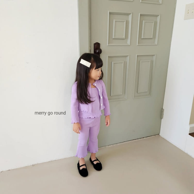 Merry Go Round - Korean Children Fashion - #littlefashionista - Candy Cardigan Set - 3